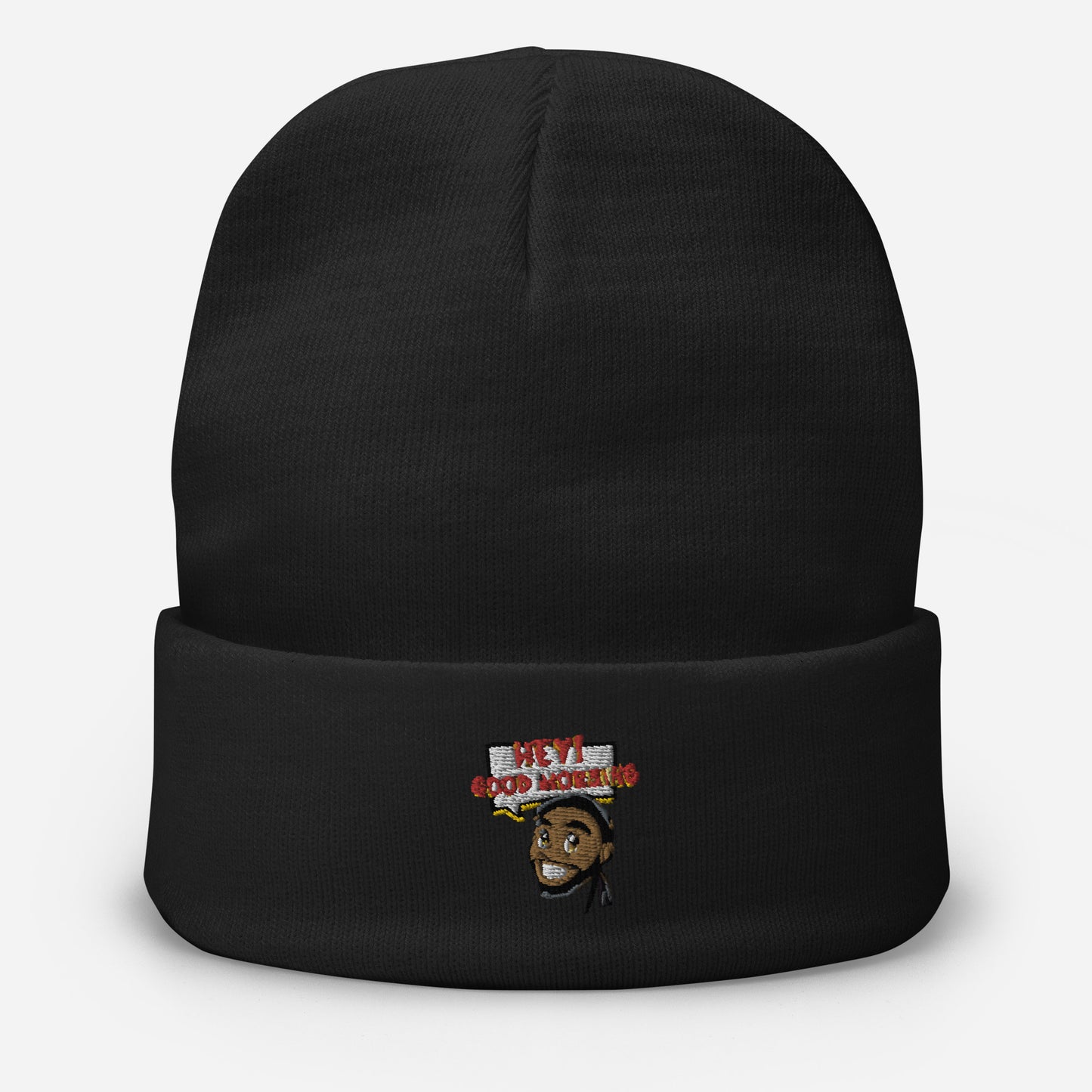 Good Morning Embroidered Beanie