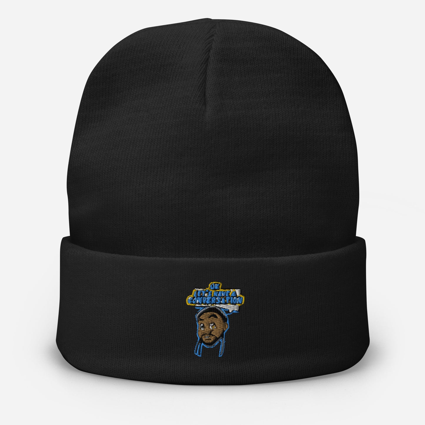 Conversation Embroidered Beanie