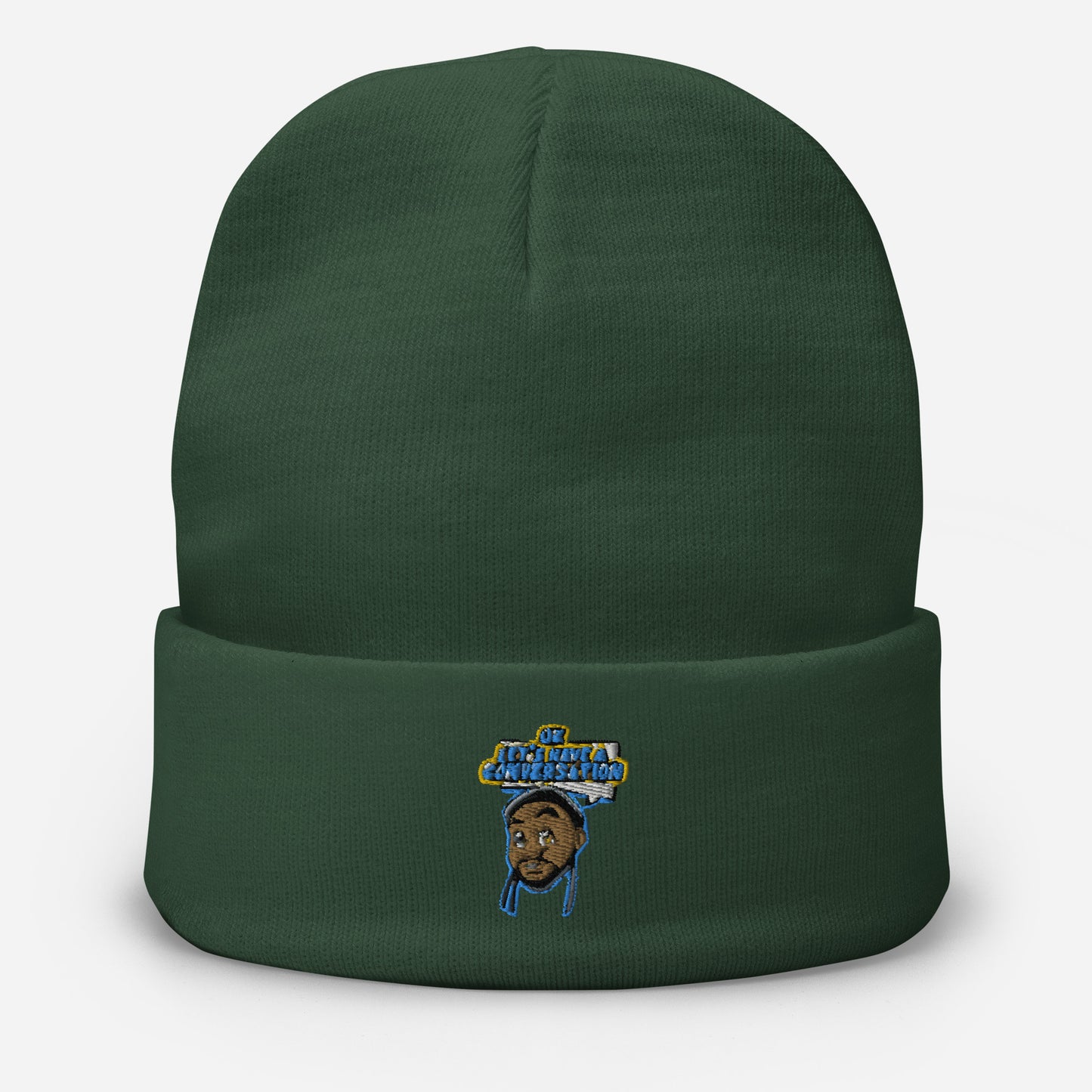 Conversation Embroidered Beanie