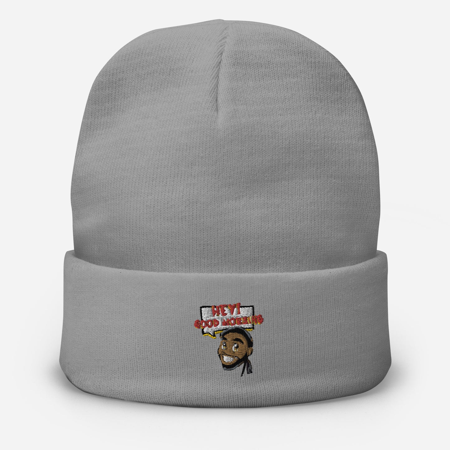 Good Morning Embroidered Beanie