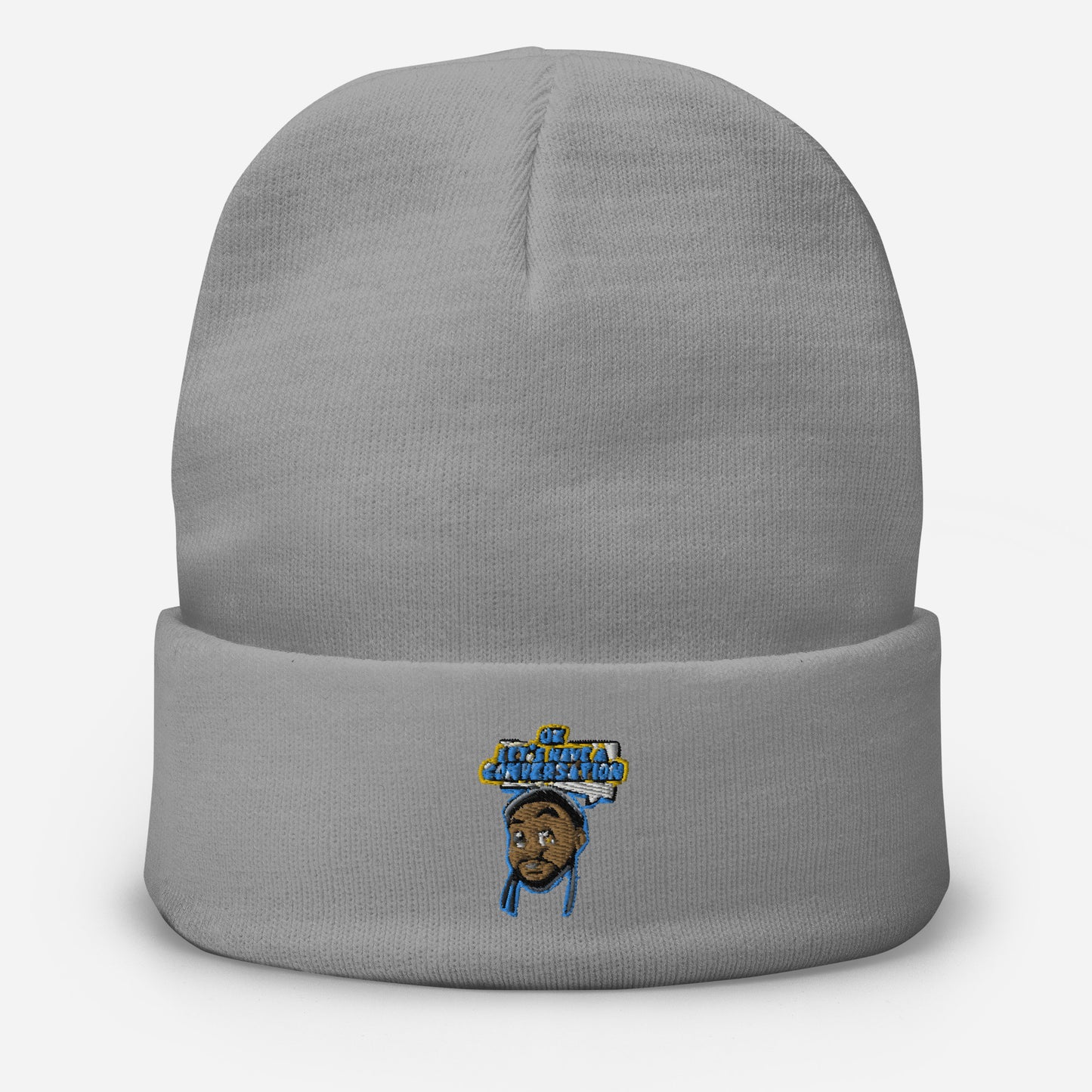 Conversation Embroidered Beanie