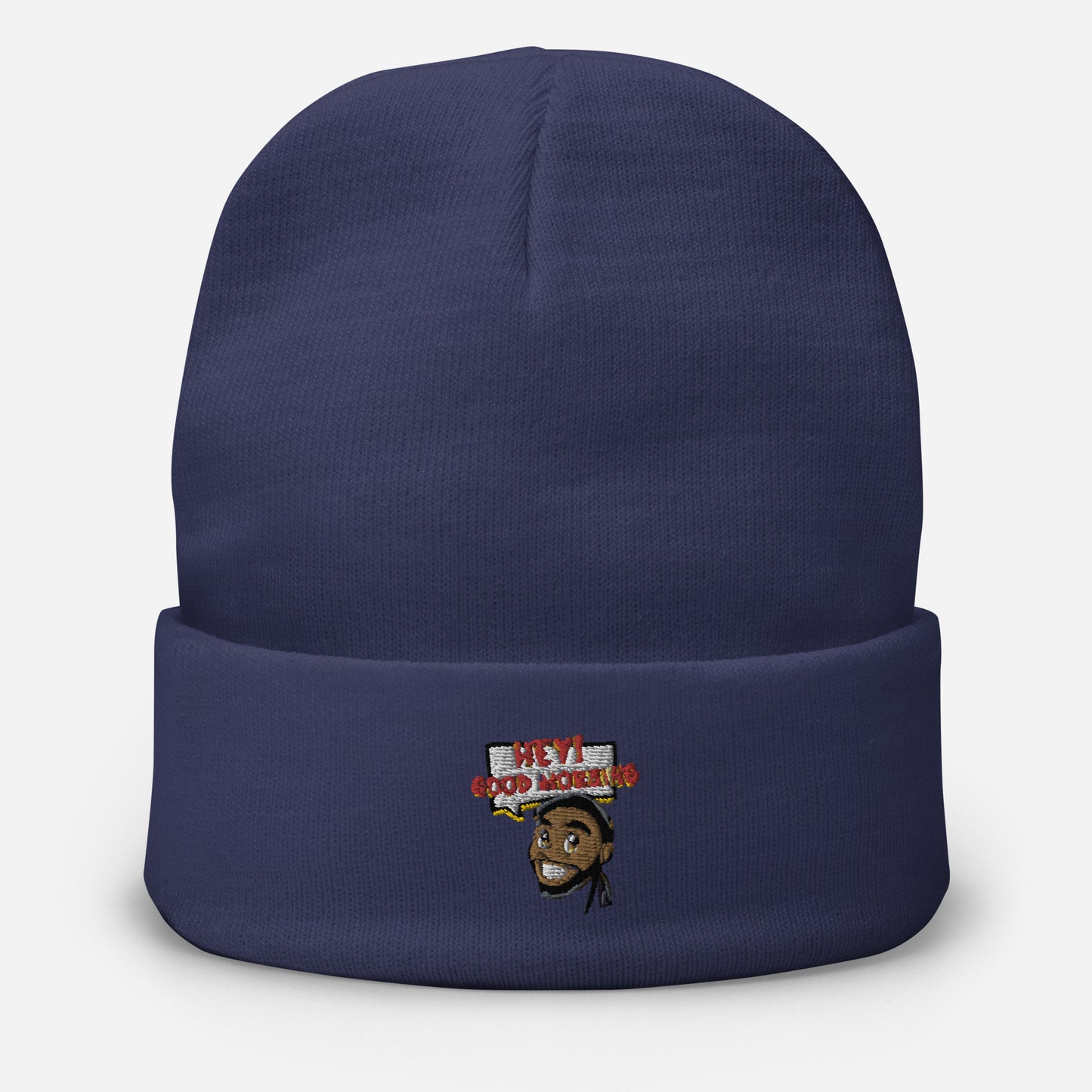 Good Morning Embroidered Beanie