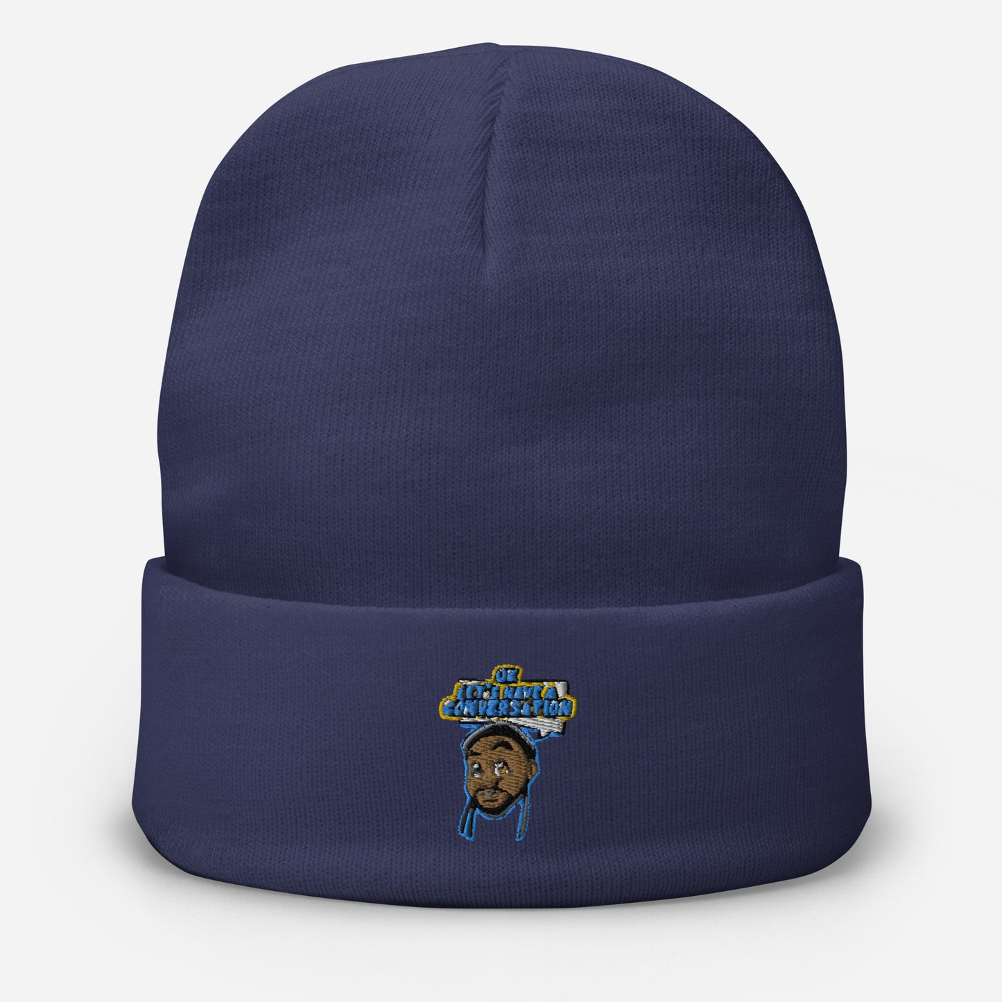 Conversation Embroidered Beanie