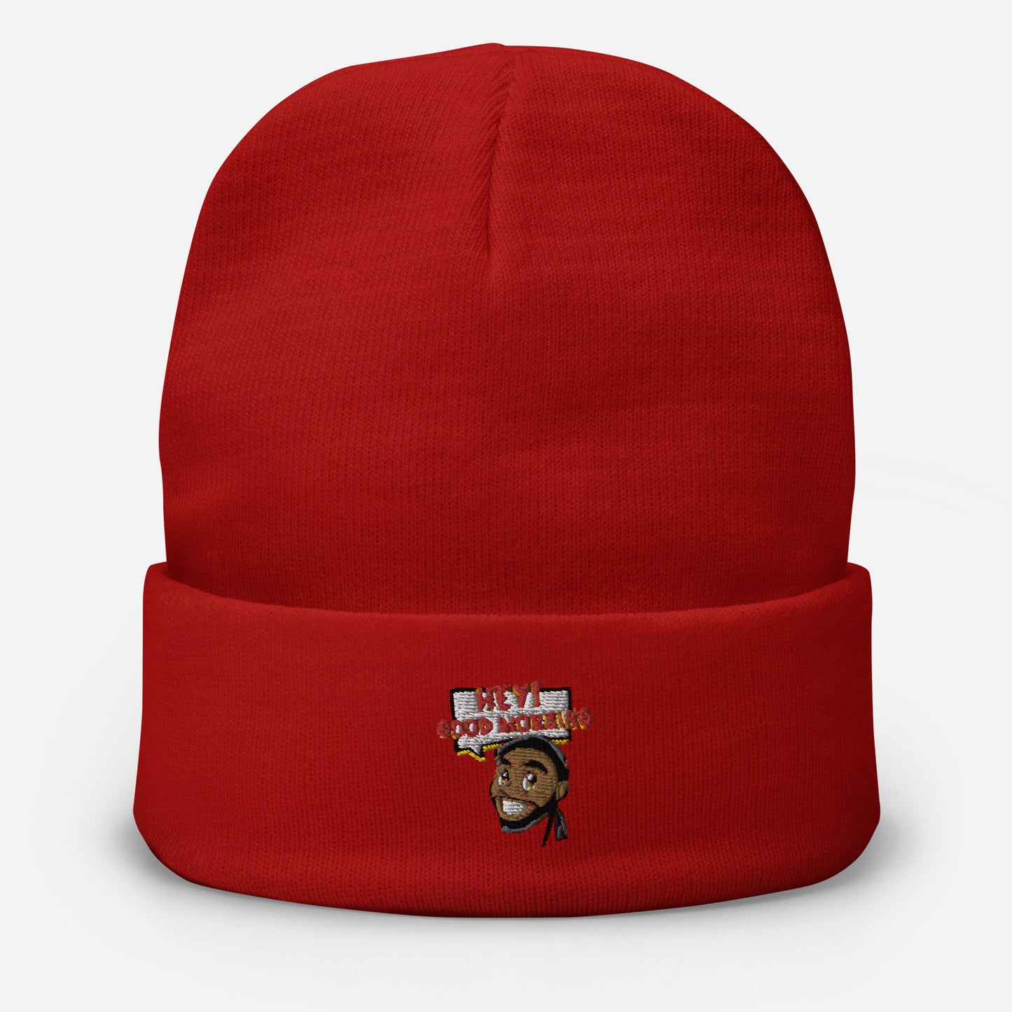 Good Morning Embroidered Beanie