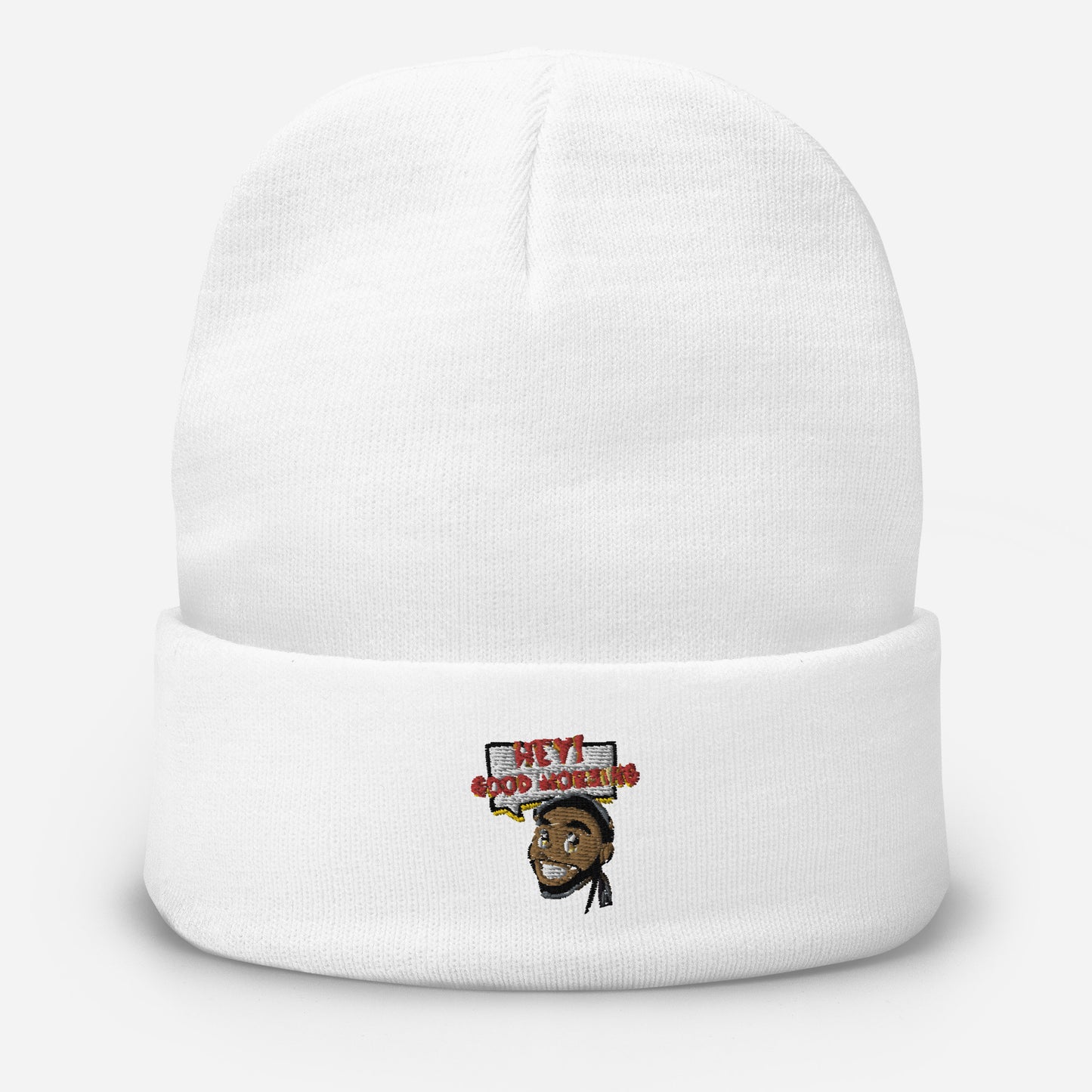 Good Morning Embroidered Beanie