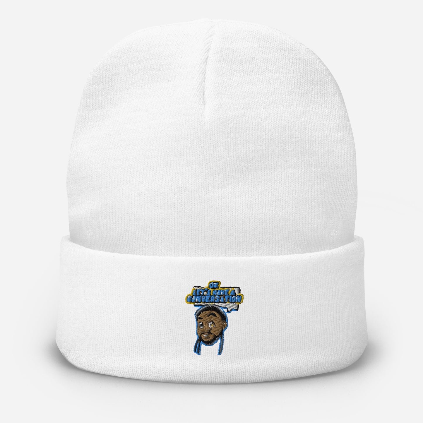 Conversation Embroidered Beanie